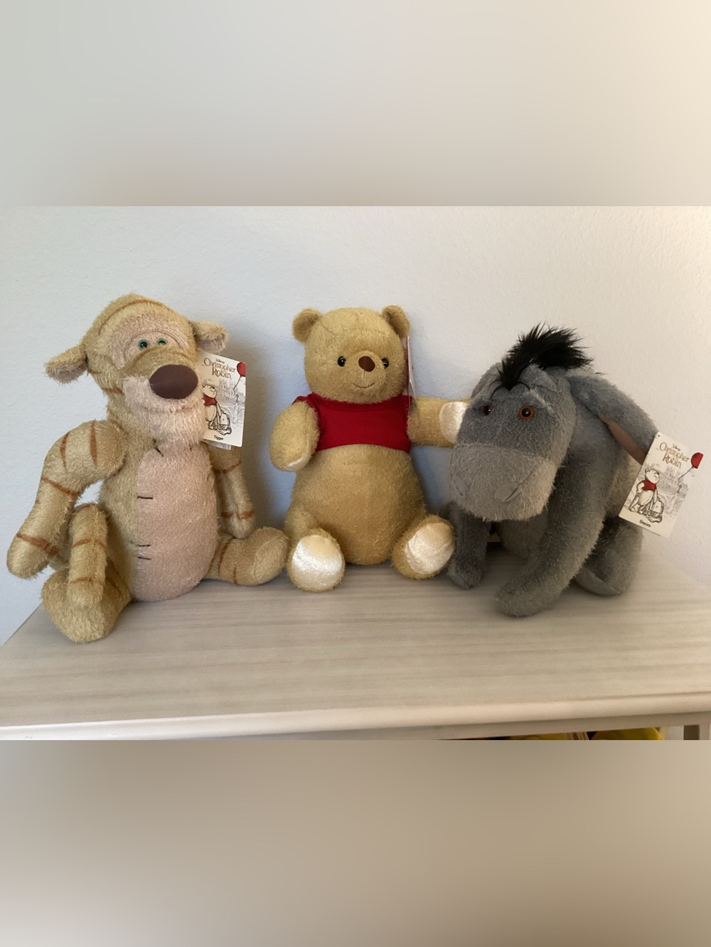 Christopher Robin Plush Set Winnie the Pooh , Eeyore And Tigger - Disney - NWT